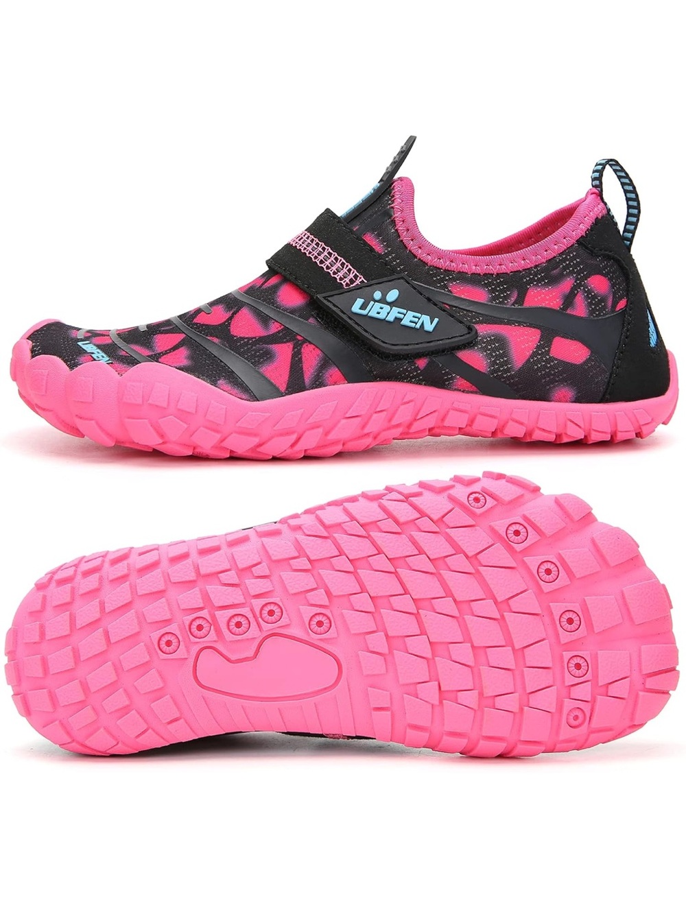 UBFEN Kids Water Shoes for Boys Girls Quick-Dry Swim Aqua Socks. 2661-1